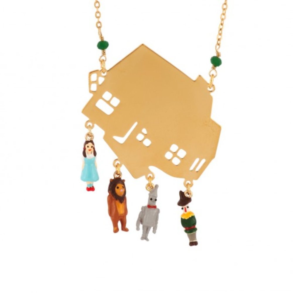 Les Nereides N2 Wizard Of Oz Characters On House Long Necklace